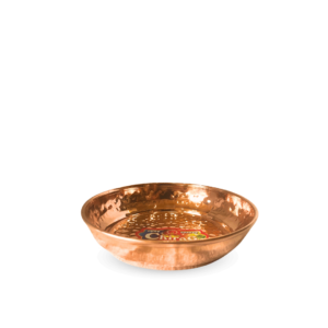 Copper Halwa Plate Hammered